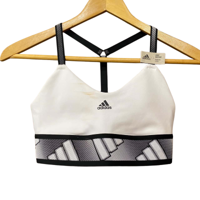 BNWT Adidas Womens Size XS Black/White Sports Bra 