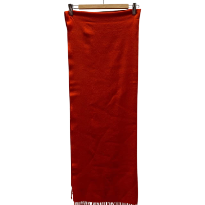 Frangi Womens Orange Wool Scarf