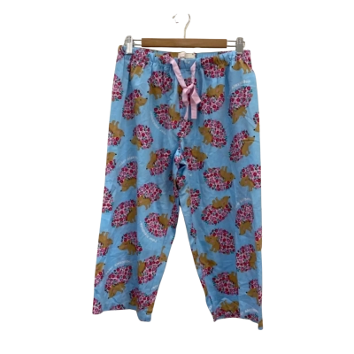 Peter Alexander Womens  Size S Pyjama Pants Blue / Floral Hedgehog 