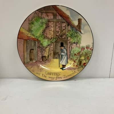 Royal Doulton Gaffers ‘I Be All The Way From Zummerset’ Plate