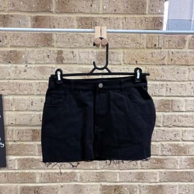 White Fox Women's black power hour mini skirt  Size S 