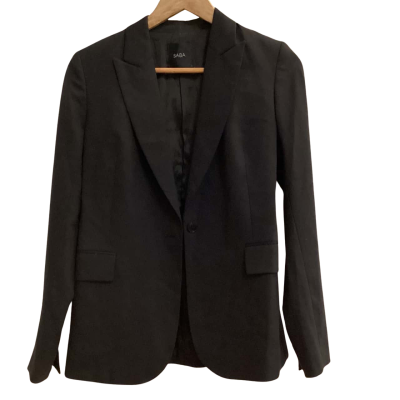 Saba Womens  Size 8 Suit Jacket Black  