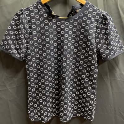 Marcs Womens  Size S Embroidered Jersey Top