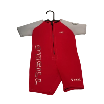 Kids O’Neill Size 1 Wetsuit Grey / Red 