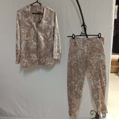 Gingerlilly Womens  Size 14 Pyjamas Brown / Grey / Pattern 