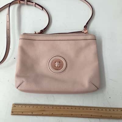 Mimco Womens Cross Body Bag Pink  / Rose Gold hardware