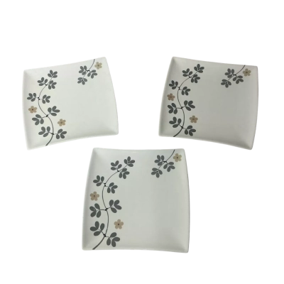 Maxwell & Williams "Entwine" Set of 3 Porcelain Square Plates