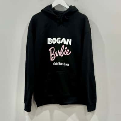 Bogan Barbie Black Hoodie Size XL