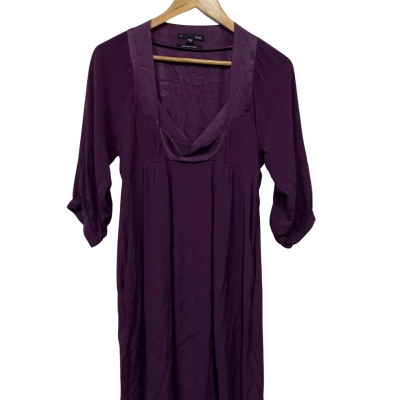 Saba Womens Short Sleeve Dress Purple Size 8