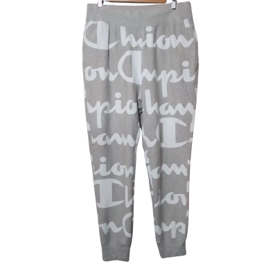 Champion Mens  Size L Grey and White Sweatpants 