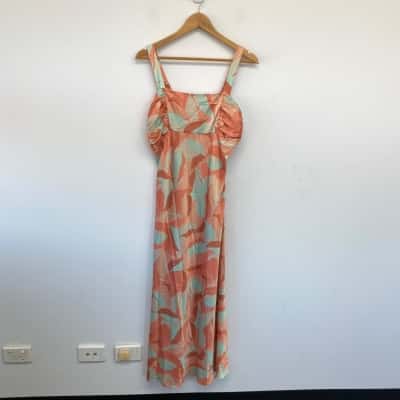 All About May Peaches Tilma Midi Dress Size 12 