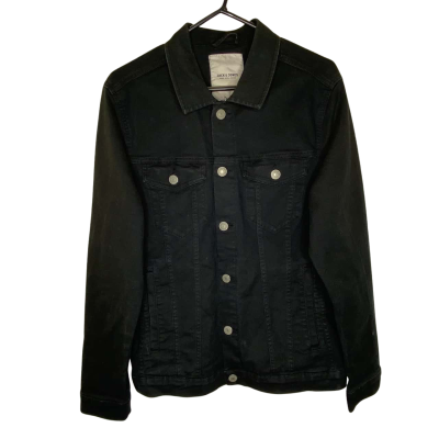 Jack & Jones Mens Denim Jacket Size L Black  