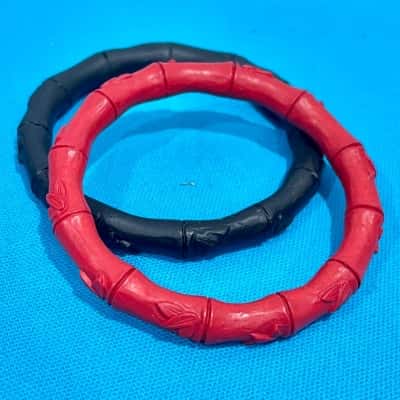 Vintage Red & Black Bangles