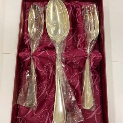 Vintage Rodd regent 3 piece dinner serving silver plate