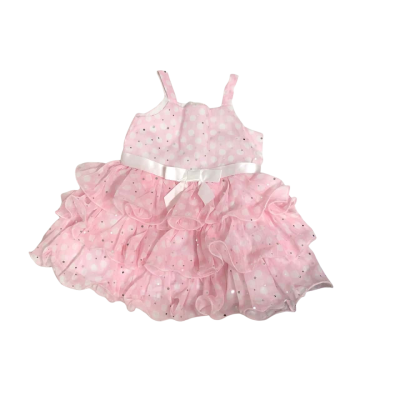 Ollies Place Girls  Size 1 Dress Pink / Polka Dot - NEW