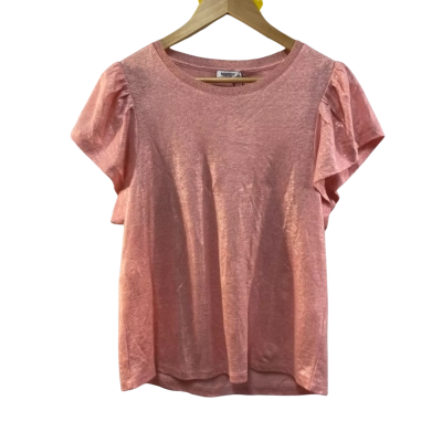 Marcs Womens  Size M Short Sleeve Shirt Pink  RRP $99.95