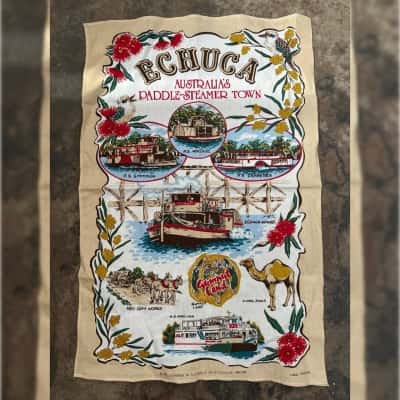 Echuca Cotton Tea Towel