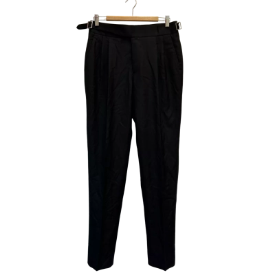 BNWT Suit Supply Mens Size 30 Black Wool Pants 
