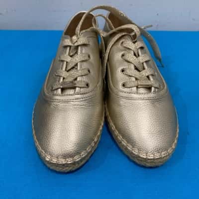 Mimco Womens Sneakers Gold Size 40