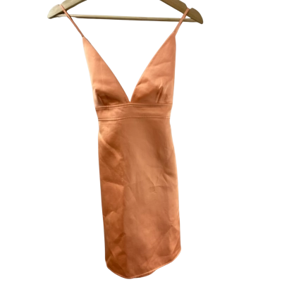 Scanlan Theodore Womens  Size 8 Cocktail Dress Orange 