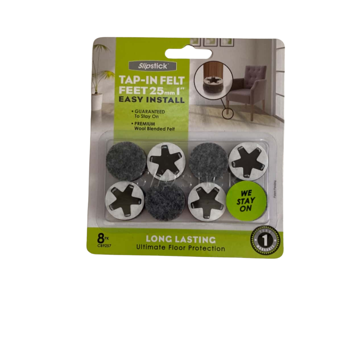 Slipstick CB420 2-1/4" Carpet Wheel Stabilizer Holder (set Of 4