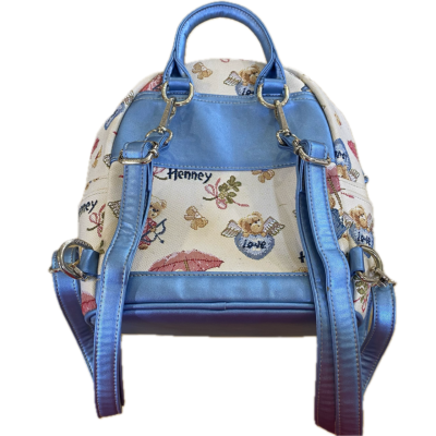 Henney Bear Womens Mini Backpack Blue / Cream / Multicoloured 