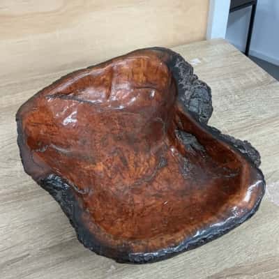 Hand Crafted Hardwood Wooden Burl Bowl