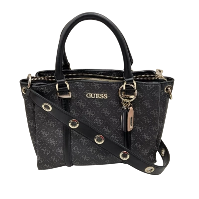 Guess Washington Girlfriend Satchel Bag "Black Multi" Colorway