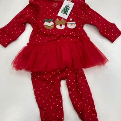 NEXT Kids (14)  Size 3-6m Red Christmas Grow