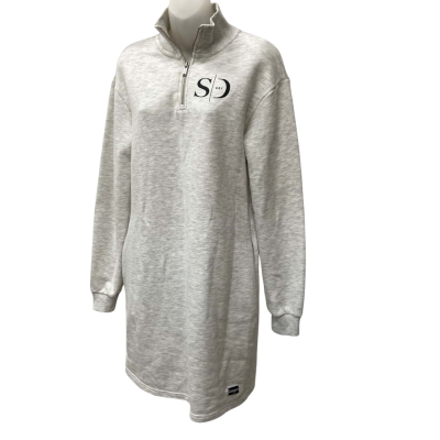 Superdry Edit Quarter Zip Sweat Dress