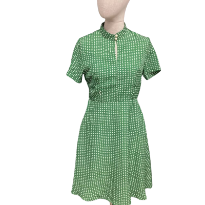  NA Berry  Size S Short Sleeve Dress  Green / White 