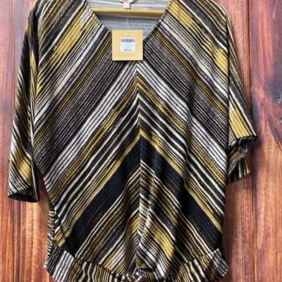 Noni B  Size L Black  / Brown top new 