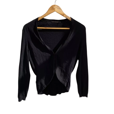David Lawrence Womens  Size XS Cardigan Black  
