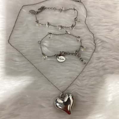 Lovisa Womens Beaded Bracelet / Necklace Other / Silver 