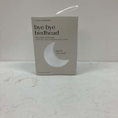 Lemon Lavender ‘Bye Bye Bedhead’ Silky Satin Pillowcase NEW