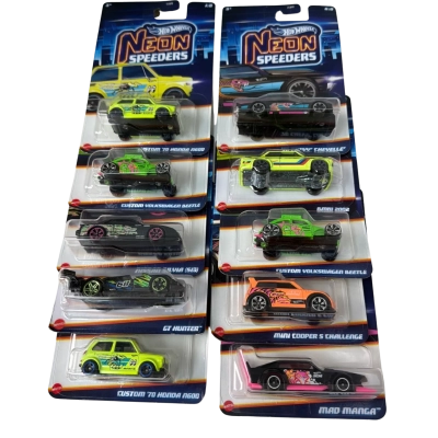 BNIB Hot wheels Neon speeders x10
