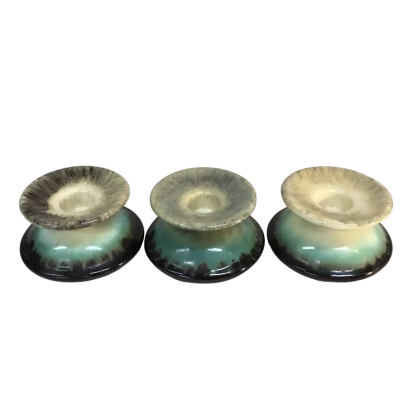 Vintage Ceramic Candle Holders Approx 7.5 x 5cm