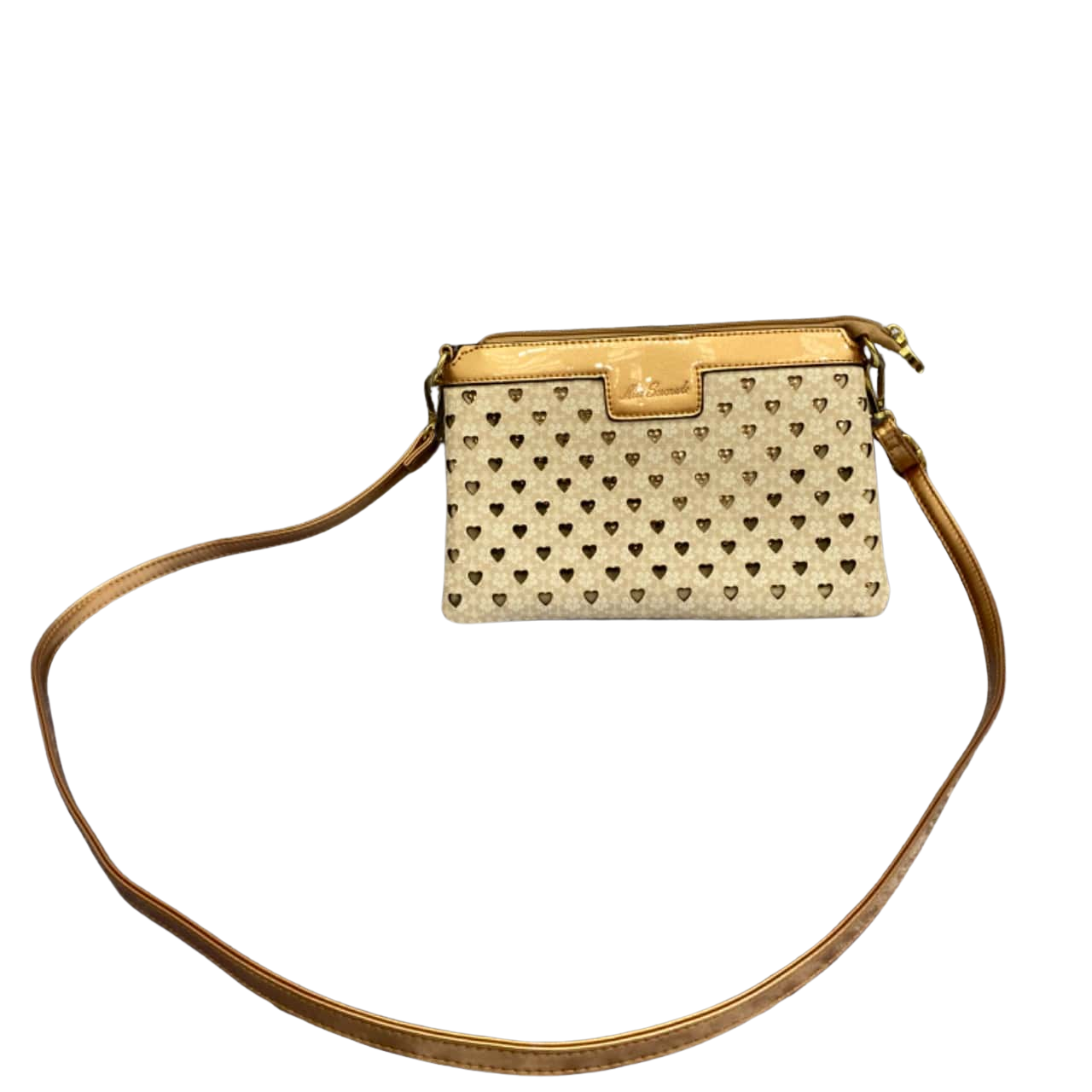 VEGAN LEATHER CROSS BODY BOX PEACE LOVE AND HAIR