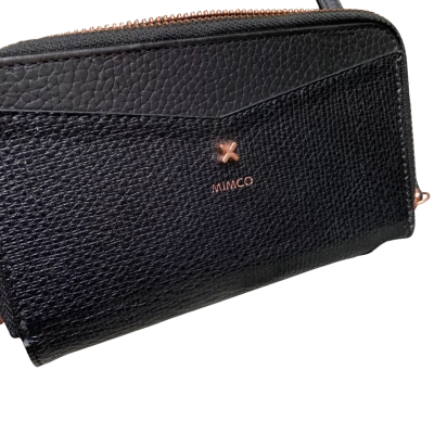 Mimco black  and rose gold phone case wallet