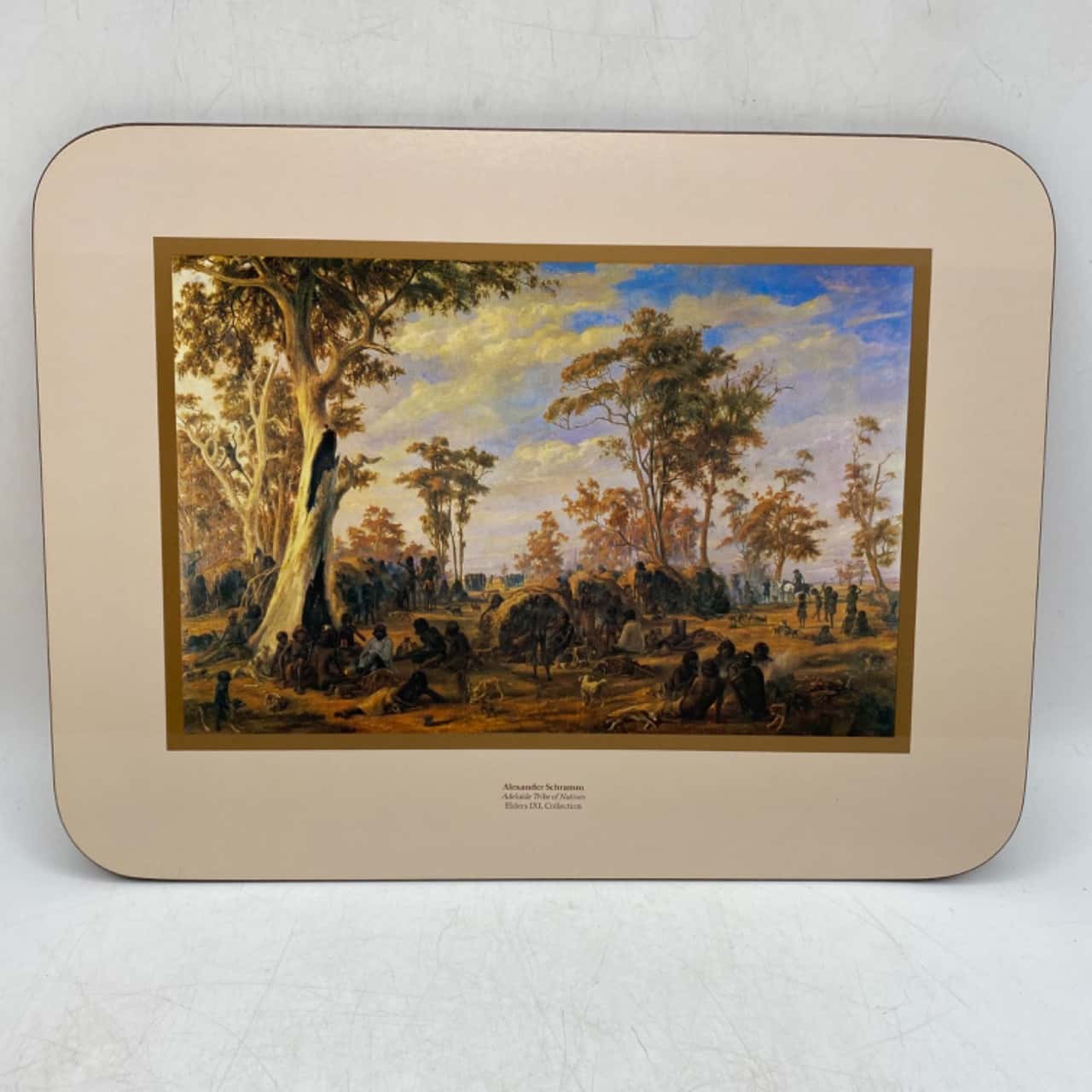 Set 6 Vintage IXL Australiana Colonial Views Placemats Cork Backed