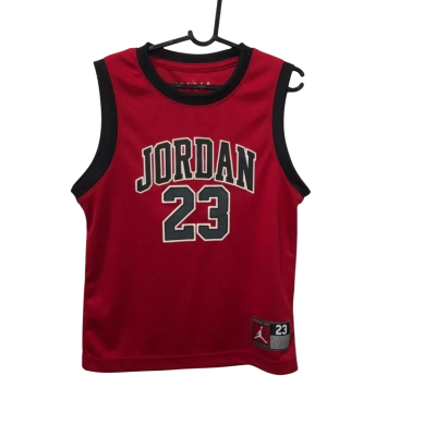 Kids Air Jordan 23 Red Singlet Top Size 7