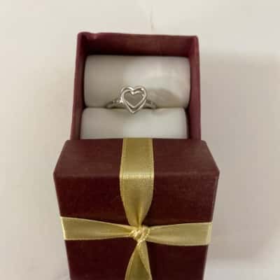 925 Heart Shaped Ring 