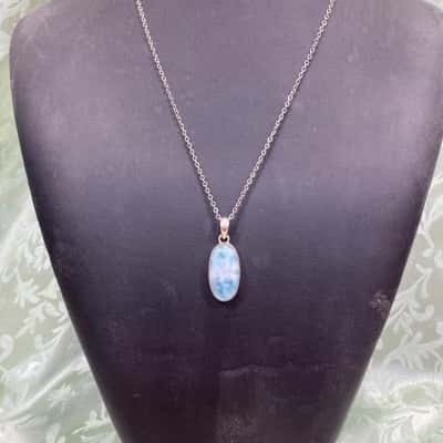  Womens Necklace Blue / Silver 