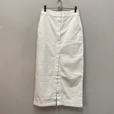 Seed Heritage Womens  Size 12 Maxi Skirt White 