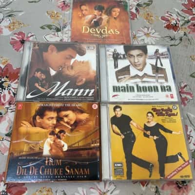 Lot of 5 Indian Bollywood Hindi Film Soundtracks (B22)
