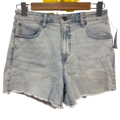 BNWT Volcom Womens Size 27 Blue High Waisted Denim Shorts 