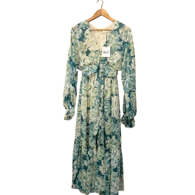 Tussah Emerald Green Floral Midi Dress Size 6