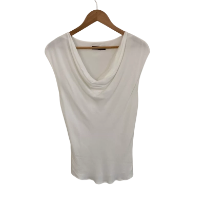 David Lawrence Womens  Size S Short Sleeve Top / Sleeveless Top White 