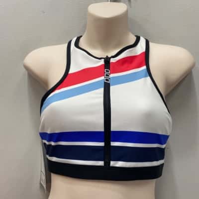 Lorna Jane Womens  Size S Sport Training Bra /Top Striped 