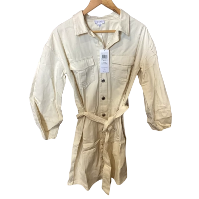 Grab DENIM Womens  Size 10 Denim Dress Cream 